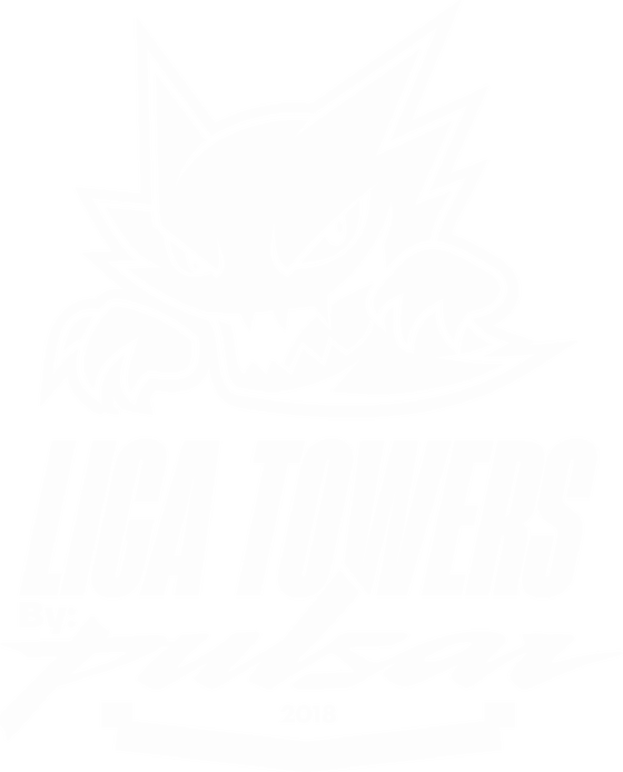 Escudo de Liga Towers, con la firma «by Pulsar» debajo